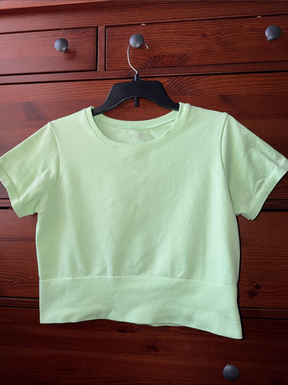 OFFLINE by Aerie Sidewalk Seamless Cropped Tee Pastel Green XL